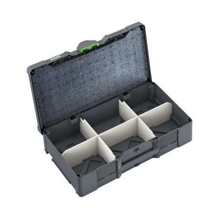 bott Systainer³ L 137 with divider kit and lid insert - WxDxH: 508x296x137 - plastic / RAL 7016
