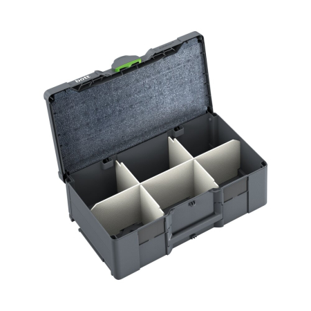 bott Systainer³ L 187 with divider kit and lid insert - WxDxH: 508x296x187 - plastic / RAL 7016