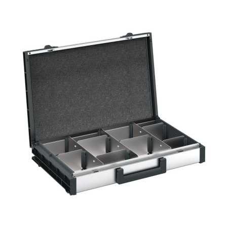 varioCase L 84 with divider set WxDxH: 508x337x84mm - anodised aluminium