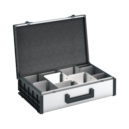 varioCase L 135 with divider set WxDxH: 508x337x135mm - anodised aluminium
