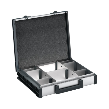 varioCase M 84 with divider set WxDxH: 396x337x84mm - anodised aluminium