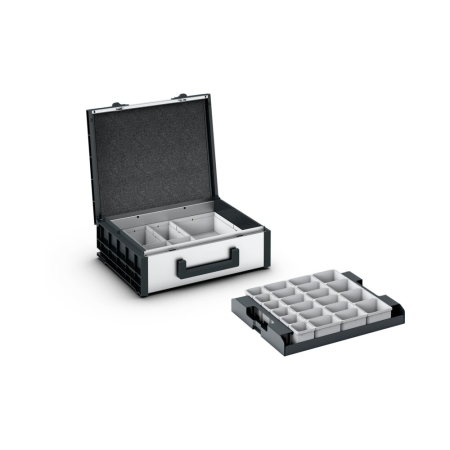 varioCase M 135 with 33  boxes WxDxH: 396x337x135mm - anodised aluminium