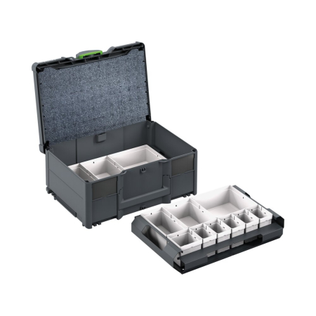 bott Systainer³ M 187 with 18 boxes - WxDxH: 396x296x187mm - plastic / RAL 7016