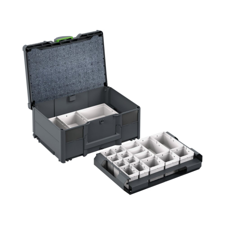 bott Systainer³ M 187 with 25 boxes - WxDxH: 396x296x187mm - plastic / RAL 7016