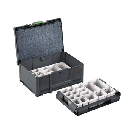 bott Systainer³ M 187 with 32 boxes - WxDxH: 396x296x187mm - plastic / RAL 7016