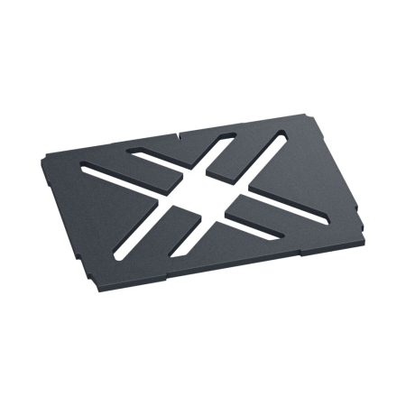 Base cushion with cross shaped cut-out for all Systainer³ L - WxDxH: 482x289x10mm - hard foam / anthracite grey