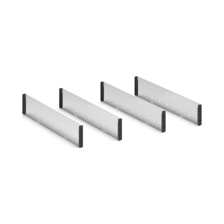 verso adjustable metal divider kit 5 compartment - WxDxH: 800x550x100/125mm - galvanised steel