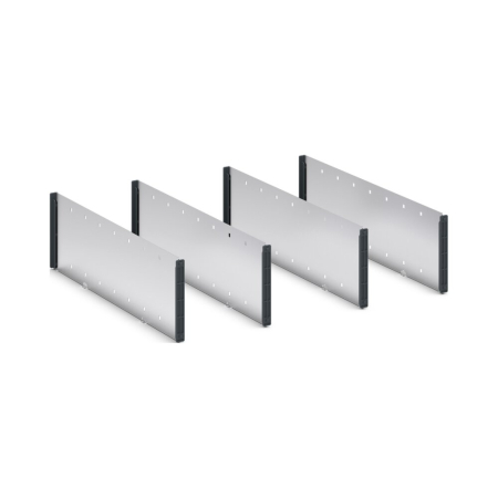 verso adjustable metal divider kit 5 compartment - WxDxH: 800x550x175mm - galvanised steel