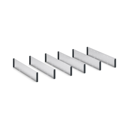 verso adjustable metal divider kit 7 compartment - WxDxH: 1050x550x100/125mm - galvanised steel
