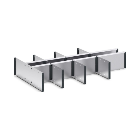 verso adjustable metal divider kit 13 compartment - WxDxH: 1050x550x175mm - galvanised steel