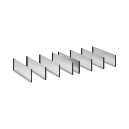 verso adjustable metal divider kit 9 compartment - WxDxH: 1300x550x175mm - galvanised steel