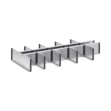 verso adjustable metal divider kit 16 compartment - WxDxH: 1300x550x175mm - galvanised steel