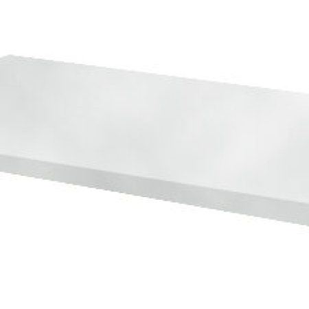 cubio worktop (stainless steel clad) WxDxH: 750x750x40mm - stainless steel
