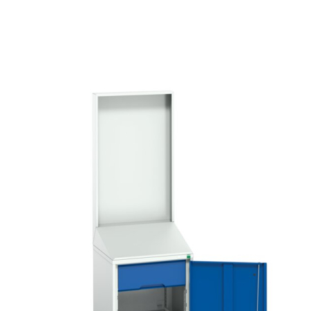 verso lectern backpanel (plain) WxDxH: 525x75x870mm - RAL 7035