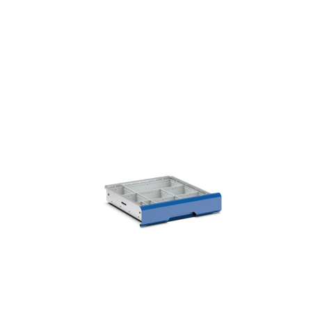 verso plastic box divider kit 15 compartment - WxDxH: 525x550x100+ mm - plastic / RAL 7035