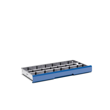 verso adjustable metal divider kit 21 compartment - WxDxH: 1050x550x100/125mm - galvanised steel