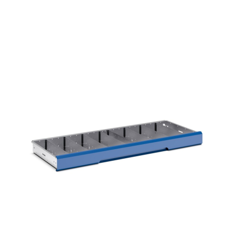verso adjustable metal divider kit 9 compartment - WxDxH: 1300x550x100/125mm - galvanised steel