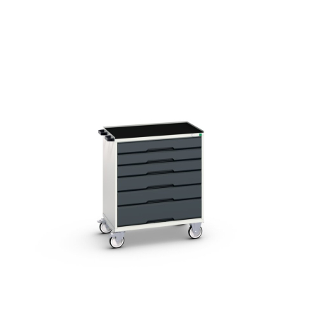 verso mobile drawer cabinet (top tray) with 6 drawers WxDxH: 800x550x965mm