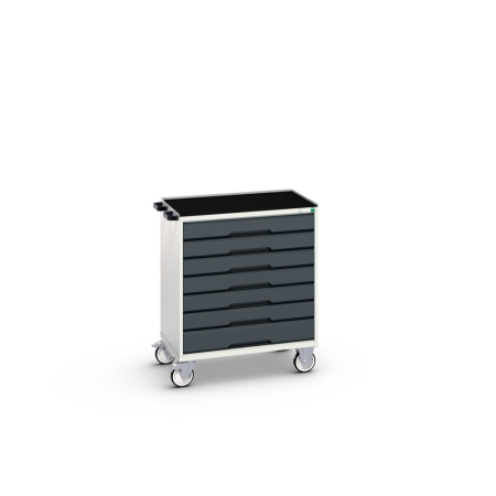 verso mobile drawer cabinet (top tray) with 7 drawers WxDxH: 800x550x965mm