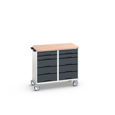 verso maintenance trolley (multiplex) 525/525 wide, 5 drawer / 5 drawer WxDxH: 1050x600x980mm