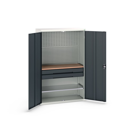 verso cupboard 2x panels, 1x shelf, 2x drwr, 1x worktop WxDxH: 1300x550x2000mm