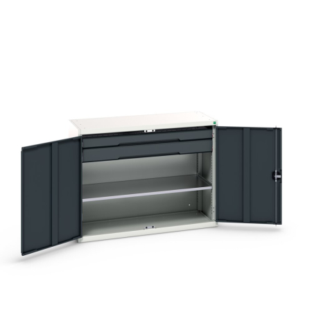 verso cupboard with 1x shelf, 2x drawers WxDxH: 1300x550x1000mm