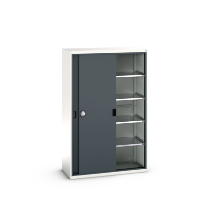 verso cupboard (sliding door) with 4x shelves WxDxH: 1300x550x2000mm