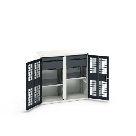 verso partition cupboard (vent door) with 2x shelves, 4x drawers WxDxH: 1050x550x1000mm