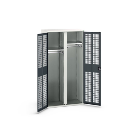 verso partition cupboard (vent door) with 2x shelves, 2x hanging rails WxDxH: 1050x550x2000mm