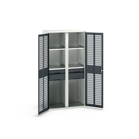 verso partition cupboard (vent door) with 4x shelves, 4x drawers WxDxH: 1050x550x2000mm