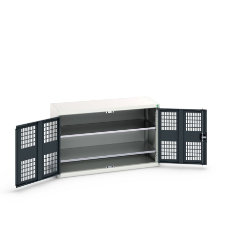 verso cupboard (ventilated door) with 2x shelves WxDxH: 1300x550x800mm