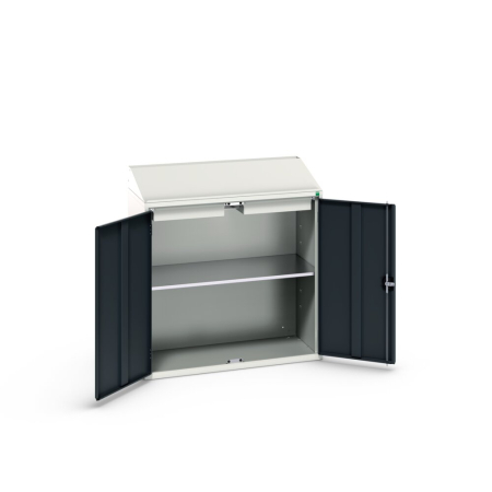 verso economy lectern with 1x shelf, 2x drawers WxDxH: 1050x550x1130mm