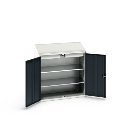 verso economy lectern with 2x shelves, 2x drawers WxDxH: 1050x550x1130mm