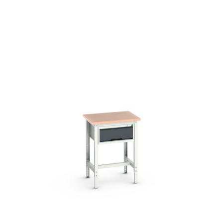 verso framework bench (multiplex) adj height with 1 drawer cabinet WxDxH: 700x600x780-930mm