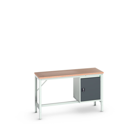 verso framework bench (multiplex) adj height with cupboard WxDxH: 1500x600x780-930mm