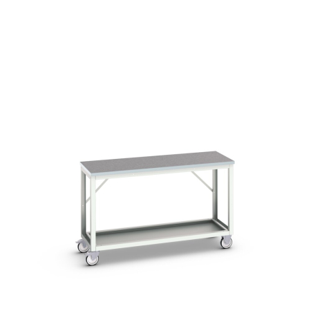 verso mobile framework bench (lino) WxDxH: 1500x600x930mm - RAL 7035