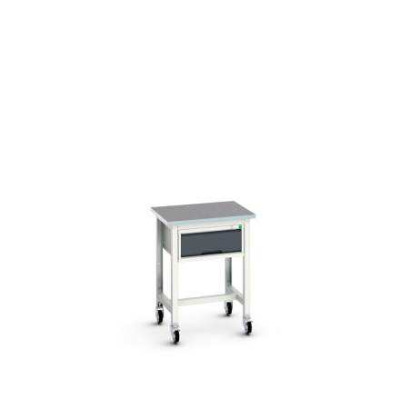 verso mobile framework bench (lino) with 1 drawer cabinet WxDxH: 700x600x930mm