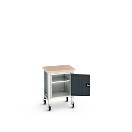 verso mobile framework bench (lino) with cupboard WxDxH: 700x600x930mm