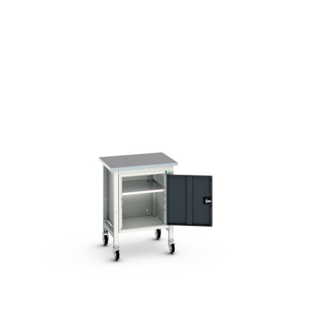 verso mobile framework bench (lino) with cupboard WxDxH: 700x600x930mm