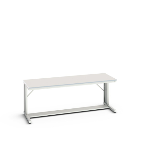 verso cantilever bench (MFC laminate) WxDxH: 2000x800x780mm - RAL 7035