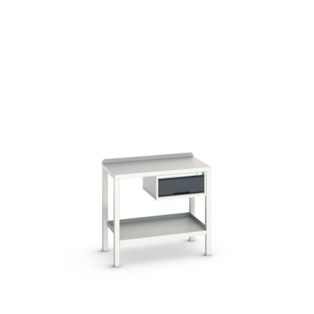 verso welded bench (steel) with 1 drawer cabinet WxDxH: 1000x600x910mm