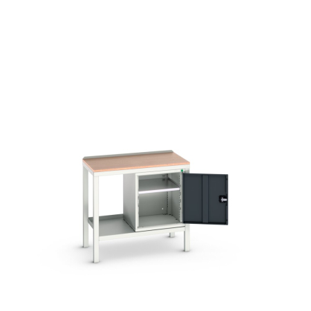 verso welded bench (multiplex) with cupboard WxDxH: 1000x600x930mm