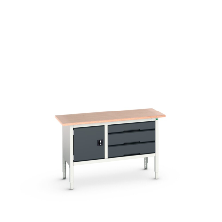 verso storage bench (multiplex) cupboard / 3 drawer WxDxH: 1500x600x830-930mm