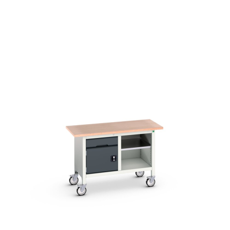 verso mobile storage bench (multiplex) 1 drawer-door / open WxDxH: 1250x600x830mm