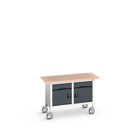 verso mobile storage bench (multiplex) 1 drawer-door / 1 drawer-door WxDxH: 1250x600x830mm