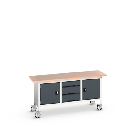 verso mobile storage bench (multiplex) cupboard / 3 drawer / cupboard WxDxH: 1750x600x830mm