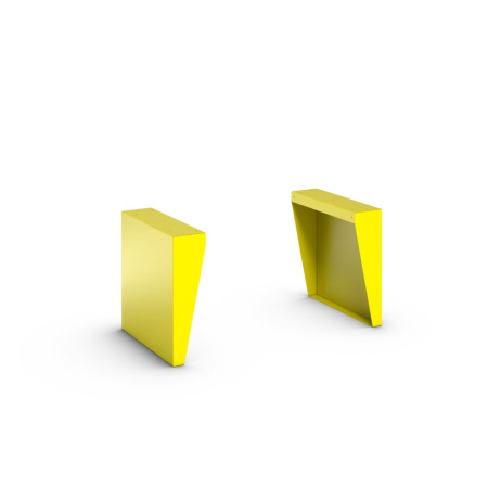 verso haz substance cupboard leg set WxDxH: 1050x550x535mm - RAL 1023